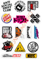 10 Pcs Car Drifting Stickers Pack For Laptop, Desk , Notebooks Mobile Covers DIY Stickers - JangoMango Store. 