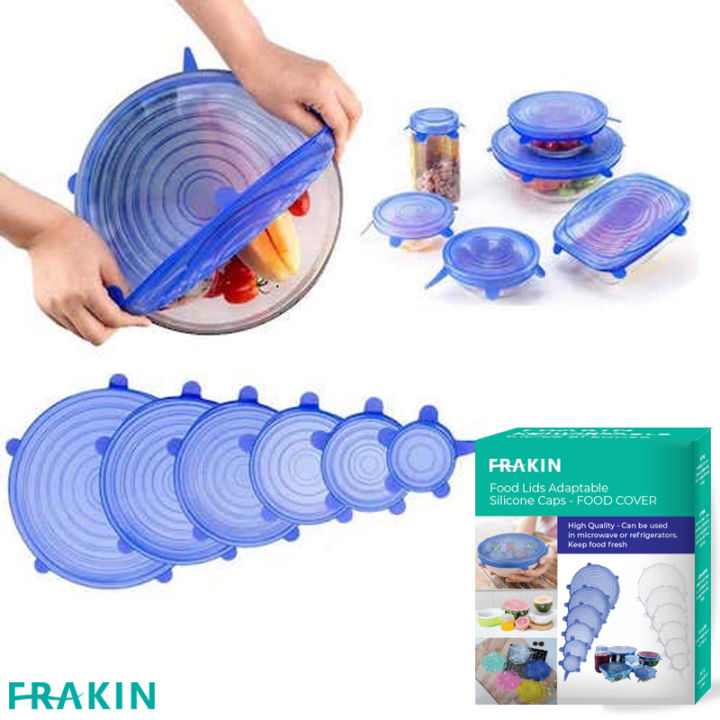 FRAKIN%206Pcs%20Universal%20Food%20Silicone%20Cover%20Silicone%20Stretch%20Lids%20For%20Cookware%20Reusable%20Stretch%20Lids%20silicone%20lid%20covers%20silicone%20lids%20-%20Image%204