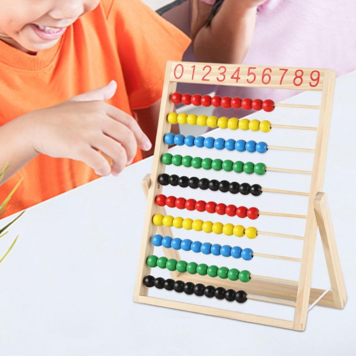 Abacus Calculator For Kids, Wooden Abacus Calculation Colorful Beads Set for Kids