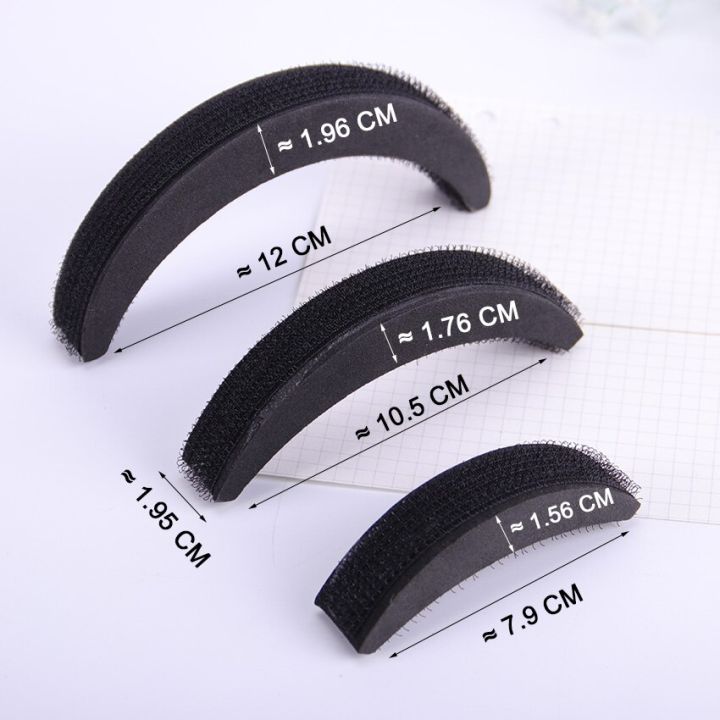 3Pcs/set%20Hair%20Pads%20Volume%20Increase%20Puff%20Bun%20Maker%20Donut%20Magic%20Foam%20Sponge%20Bump%20Up%20Insert%20Base%20Accessories%20100%25%20brand%20new%20and%20high%20quality%20Perfect%20for%20giving%20your%20plain%20hair%20a%20look%20-%20Image%202
