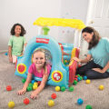 Bestway Fisher Price Inflatable Train Shaped Ball Pit 93537 Inflatable Ball Pit Inflatable Kids Play Centre Plastic Ball Pool With 25 Play Balls For Childrens Play. 