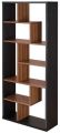 Book Cases Shelves-Bookshelf  with Eight Geometric Shelves - Display Space to Showcase Your Books. 