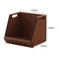 Mini Storage Basket Lettering Design Doll House Storage Basket Model Decor. 
