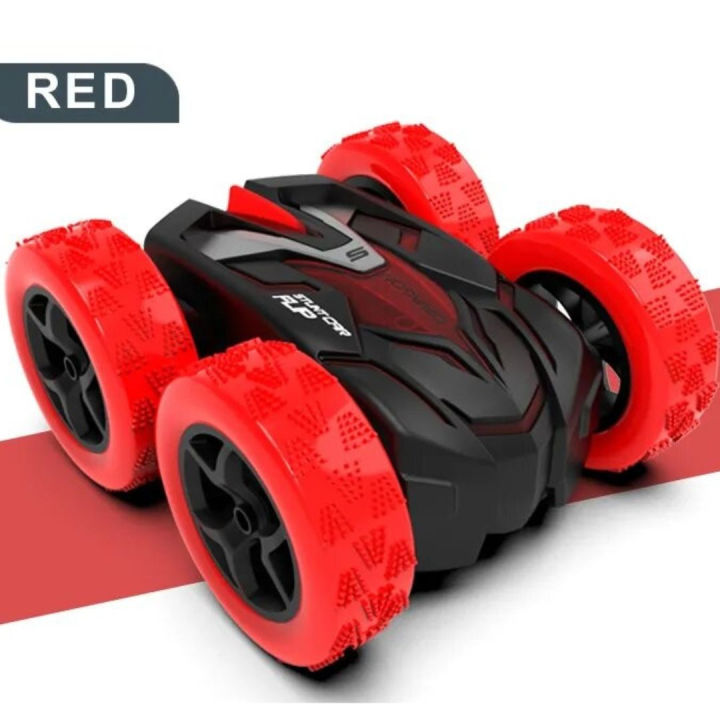 Red Thunder: Double-Sided RC Stunt Car - 360° Rotating, All-Terrain ...