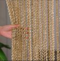 Shiny Tassel Flash Golden Line String Curtain Window Door Divider Sheer Curtain Valance Door Treatment Home Decoration. 