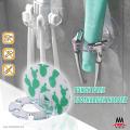 No-Punching Wall Hanger Toothbrush Holder,Toothpaste Beard Shaver Storage Rack Bathroom Hook, Transparent. 
