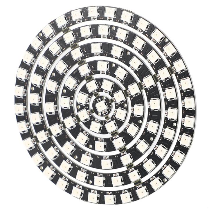 WS2812 SK6812 Radius 110mm LED Ring 5050 DC5V DIY LED Ring Built-In RGB Addressable LED Ring 93 Bits LEDs