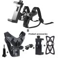 Motorcycle Helmet Chin Stand Mount Holder for Mobile phones and GoPro Mobile Holder and Vlogging Kit Camera Holder Motorcycle Camera Mobile Phone Helmet Stand Biker Kit. 