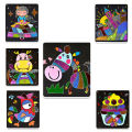 PinShang Magic Art Stickers Creative DIY Cartoon Transfer Painting Paper. 