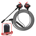 Wiresto Wired Gaming Earphones In Ear Headphones Handsfree Earbuds Headset Noise Cancelling Stereo with Mic for Mobile Phone PS4 New Xbox One Free Case. 
