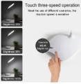 Desk Lamp, LED Touch Sensitive Table Lamp Eye Protection Table Light with USB Charging, 3 Level Dimming Energy-Saving 360° Spin Gooseneck Lamp. 