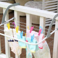 Folding Towel Clothes Drying Hanger Shelf Balcony Laundry Storage Holder Rack. 