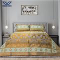 Khan Tex High Quality Multani Bedsheets – Glitter Brown Gold King Size Double And Single Bed Sheet Set With Pillow Covers. 