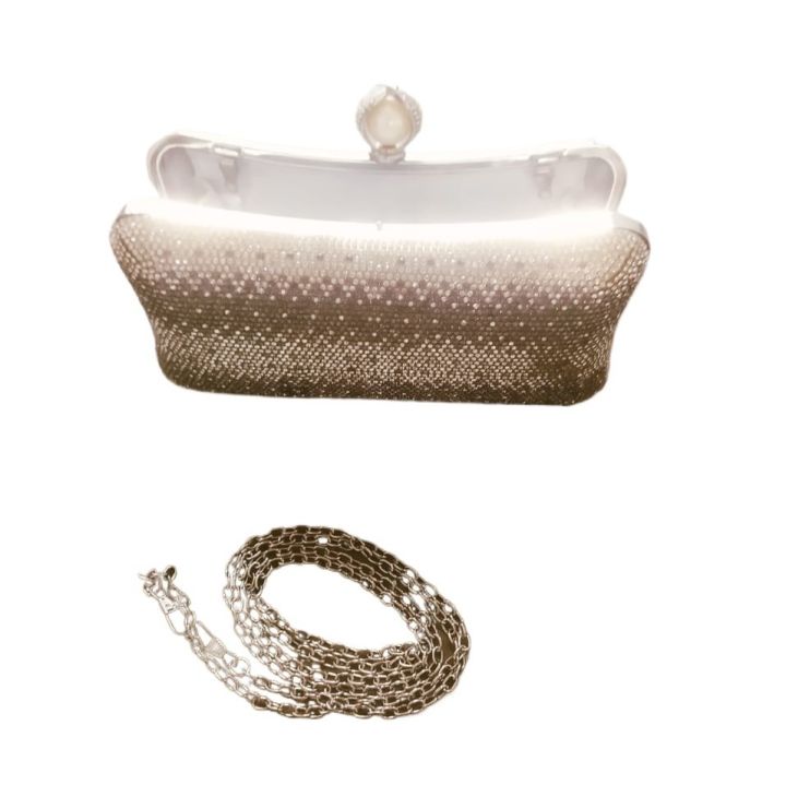 Silver%20Ladies%20Clutch%20Hand%20Bag%20factory%20refurbish%2010%20by%2010%20condetions%20with%20chain%2010%20inch%20%20with%206%20inch%204%20inc%20-%20Image%204