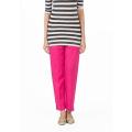 Pink Cotton Cigarette Pant For Women. 