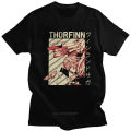 Classic manga Vinland Saga Nasrt Men Short Sleeves Cotton Tee Shirt Round Collar Thorfinn Anime Viking Awakeu Large German T-shirt. 