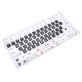 Keyboard Stickers PVC Clear Frosted Pattern Decorative DIY Cute Style Keycaps Stickers for General Desktop Computer. 