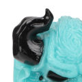 Custom Keycaps Hand Carved Cow Pattern OEM R4 Gaming Resin Mechanical Keyboards Keycaps for Cherry MX Swtiches Blue. 