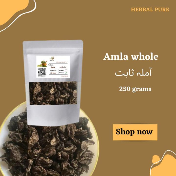 Organic Amla whole ( Indian gooseberry ) 250 grams 100% pure and natural phyllanthus emblica / Emblica officinalis / ambla ola amla powder آملہ ثابت