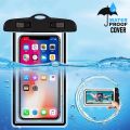 Waterproof Mobile Pouch Case - Compatible with All IOS and Android Devices - Rain and Underwater Protection - Transparent, Easy-to-Carry Cover Bag - Ultimate Mobile Phone Safety - Ideal for Swimming Pool, Travel, and Touch Screen Use - Premium PVC Protect. 