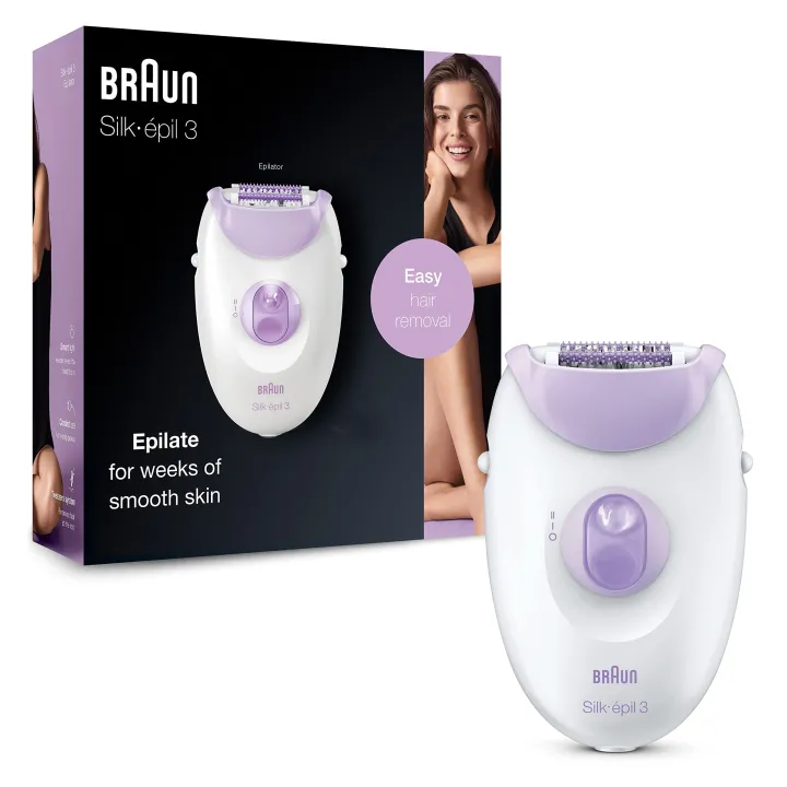 Braun%20Silk%20Epil%203,%20Legs%20&%20Arms%20Epilator%20-%20SE3000-%20White/Purple%20-%20Image%202