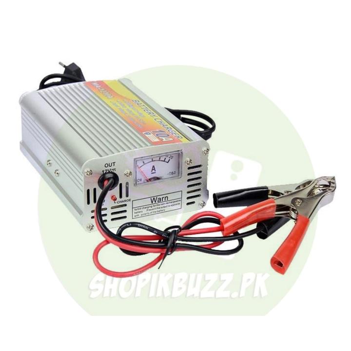 Intelligent Battery Charger Automatic For Bike Battery & Car Batteries - 10A Charger| Ecartmax