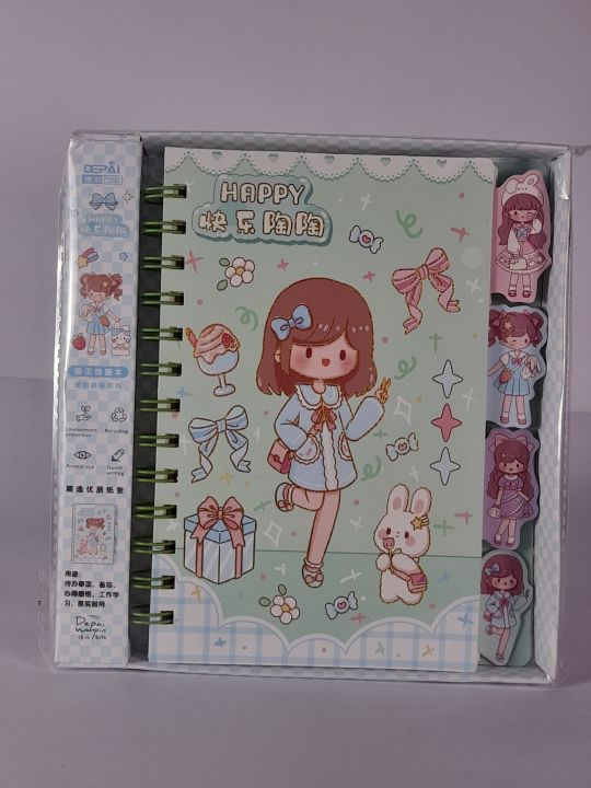 Depai Happy Fancy Diary Notebook - High Quality Paper, Spiral Bound – For girls - notepad for multipurpose