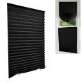 Waterproof Pleated Blinds Portable Privacy-Enhancing Light-Filtering Self-Adhesive Curtains Easy-Install Window Covers for. 