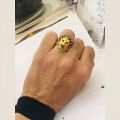 Shiny Non-Fade Red Eyes Lion Head Ring for Boys and Men - Stainless Steel Biker Punk Men's Rings For Boys - Stylish Fashion Jewelry Lion Ring for Men. 