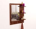 Legendary Wall Mounted Dressing Mirror With Shelf and Hanging Hooks by eFurniturePK. 