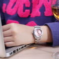 New NARY/ Nerui Women's Watch Lady Temperament Diamond-Embedded Simple Waterproof Quartz Watch 124. 