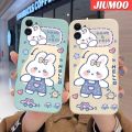 JIUMOO For Infinix Zero X Pro Zero 5G Zero 20 Case Cartoon Cute Rabbit Pattern Aesthetic Thin New Design Phone Case Square Edge Protection Softcase Silicone Casing Cover Shockproof Cases. 