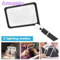 Amamia LED Magnifier Square 5X LED Elderly Reading Magnifying Glass. 