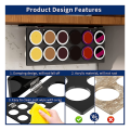K-Cup Holder, Under Cabinet Pull Up Storage Coffee Holder Black. 
