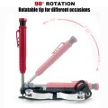Multifunctional Adjustable Profile Scribing Ruler Measuring DIY Woodworking Deep Hole Pencil Contour Gauge Tool. 