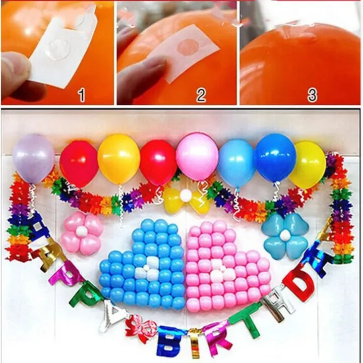 Pack%20Of%202.%20Balloon%20Arch%20tape%2016%20feet%20(5%20Meter)%20and%20100%20Glue%20Dots%20Stickers%20Removable.%20Birthday%20Party%20Decoration,%20Happy%20Birthday,Weddings,%20bridal%20shower%20-%20Image%207