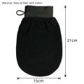 Natural Fiber Plus Cotton Exfoliating Body Moroccan Bath Scrub Glove Hammam Facial Tan Massage Mitt Bathroom Accessories. 