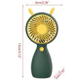 Ultra-Quiet USB Mini Handheld Fan with Phone Holder - The Ultimate Companion for Students and Office Workers. Stay Cool Anytime, Anywhere!. 