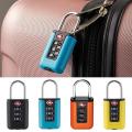 Changeable Lock Contrast Color Design Padlock TSA Customs Code Lock for Travel Luggage Password. 