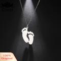 Carat Pendant Necklace Lovely Exquisite Bright Luster Feet Necklace. 