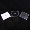 Transparent Bottom CD Box Empty CD Case PP Plastic CD Case CD Case Capacity 1-2 Discs Demoo. 