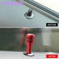 Car Door Handle Premium Alloy Car Door Lock Knobs Stylish Interior Door Latches for Enhanced Automotive Decor Set of 4 Pins -deformed Design Car Door Latch. 