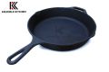 Cast Iron Skillet 10" (25 CM) krucible kitchen, Naturally Non Stick, Cook and Serve. 
