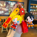 Dragon Ball Keychain PVC Cartoon Anime Figure Trunks Son Goku Piccolo Buu Vegeta Action Figures Key Chain Keyring Bag Pendant. 