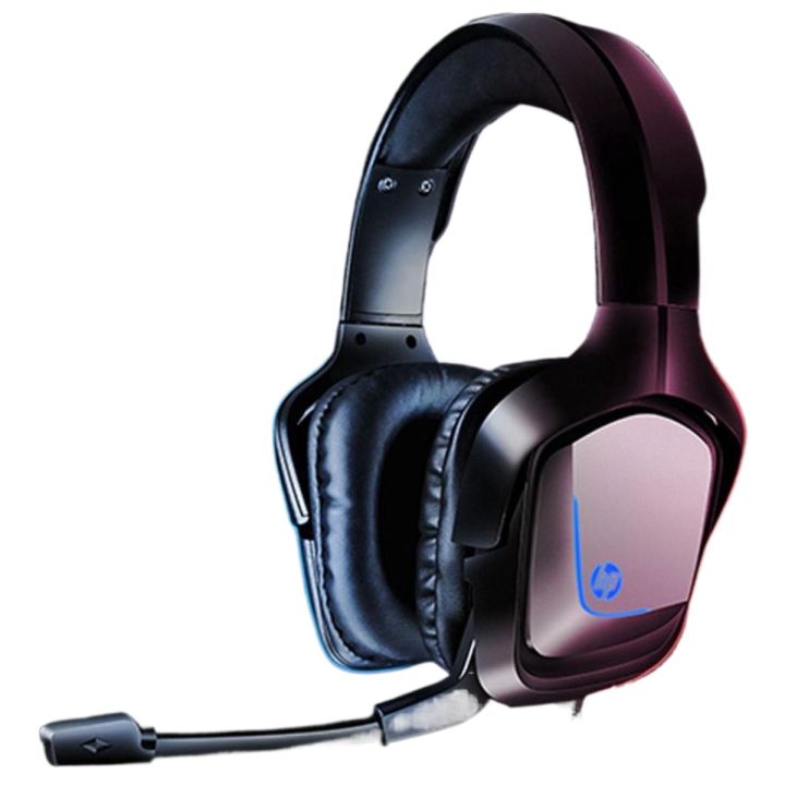 HP H220 Gaming Headset with Light Wired Stereo Noise Cancelling Gaming Headphone - Black