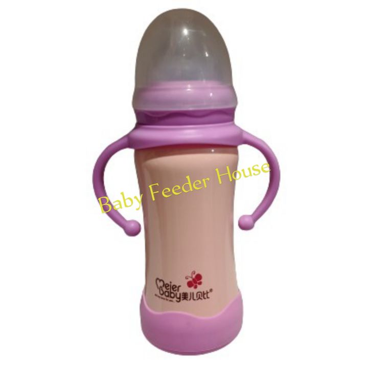Stainless Steel Hot And Cool Wide Neck Imported Baby Feeding Bottle 180/ml