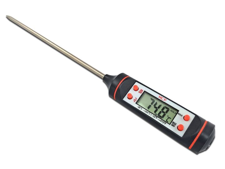 Stainless Steel Digital Instant Read Thermometer For Cooking Kitchen Food, Meat & Bbq