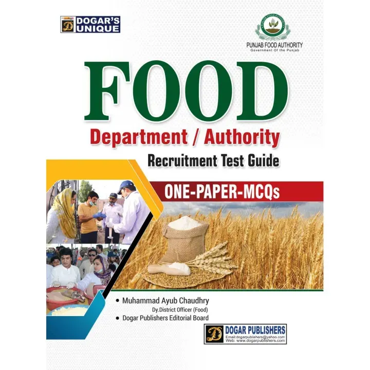 Dogar Pypar DOGAR Unique PUBLISHERS PUNJAB FOOD AUTHORITY Food Department test ...