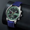 Fashion Men's Casual Leather Watch Luxury Stainless Steel Quartz Watches Man Calendar Luminous Leather Clock relogio masculino. 