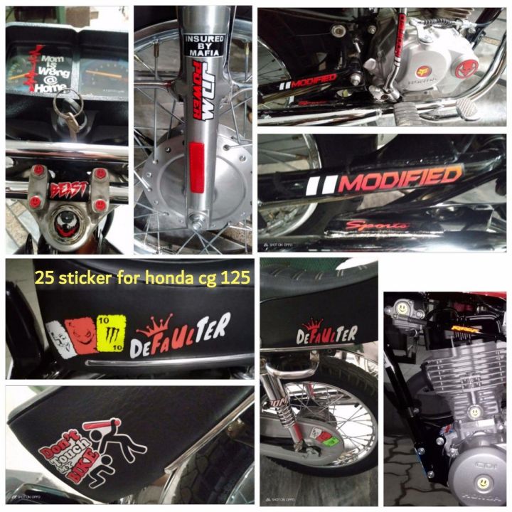 25X STICKER FOR HONDA cg125